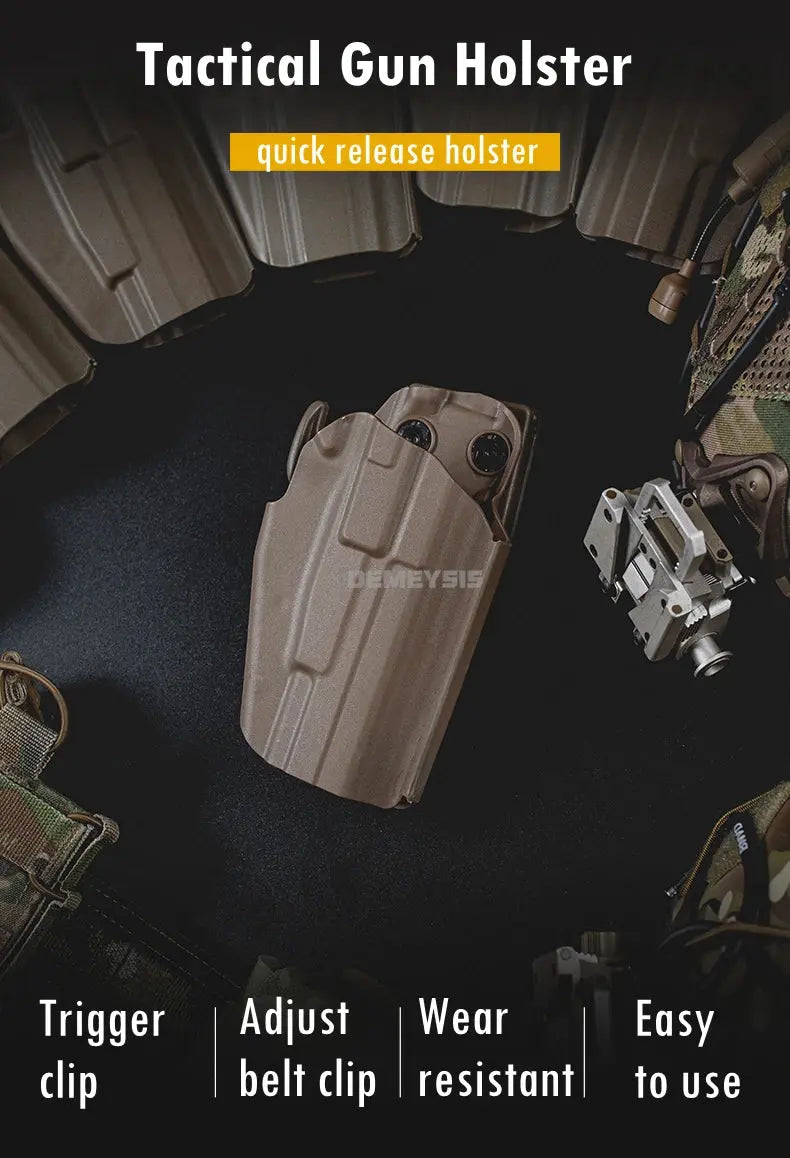 Holster Tactique Universel pour Pistolet – Compatible Glock, SIG, et +30 Modèles Ma boutique