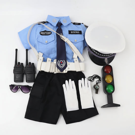 Ensemble Policier Enfant Été – Tenue Police Garçon Spectacle & Jeu de Rôle - BLACKBEARD OUTDOOR INDUSTRIES