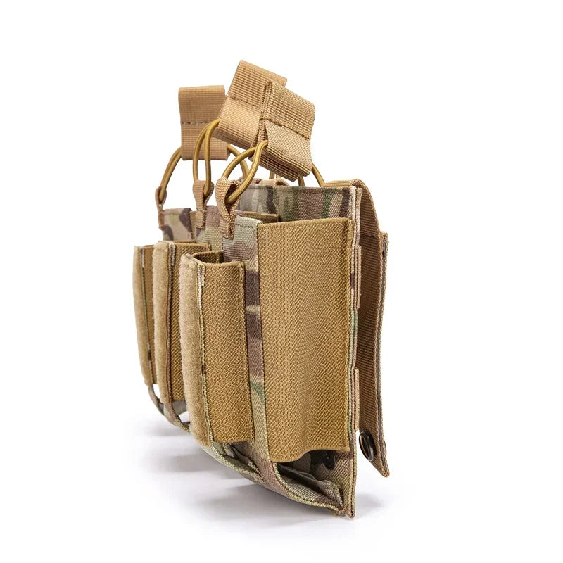 Pochette Tactique Triple Chargeurs – Universelle M4 / M14 / M16 / AK / AR / Glock | Système MOLLE EDC - BLACKBEARD OUTDOOR INDUSTRIES