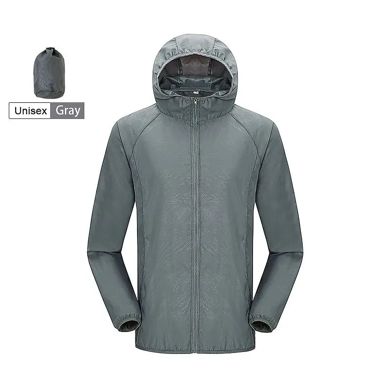 Veste Imperméable Randonnée Légère Anti UV Outdoor