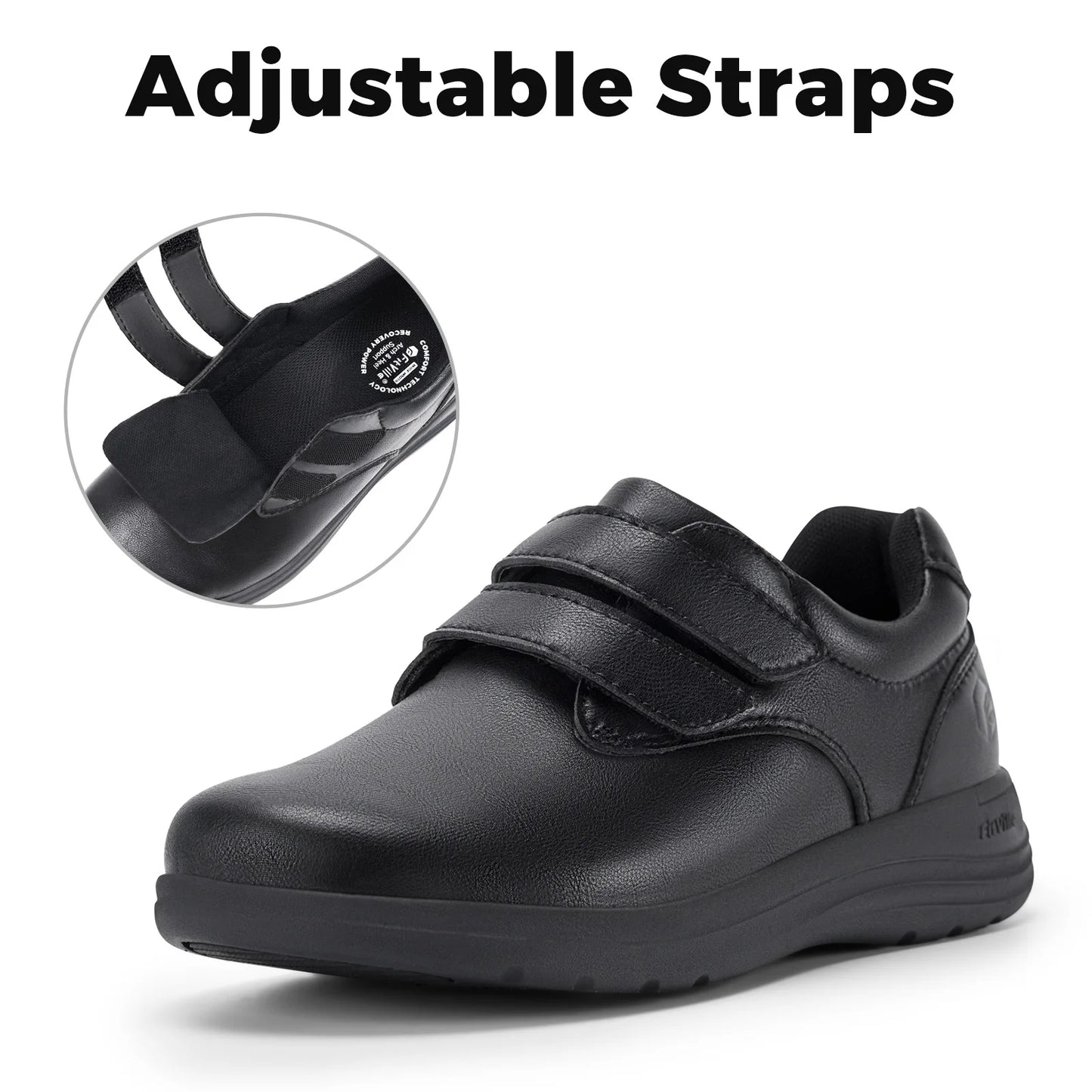 Chaussures FitVille Femme Larges – Pieds Diabétiques, Enflés, Soutien Voûte Plantaire, Imperméables