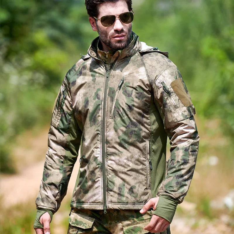 Veste tactique camouflage G2 – Hardshell chaude softshell homme