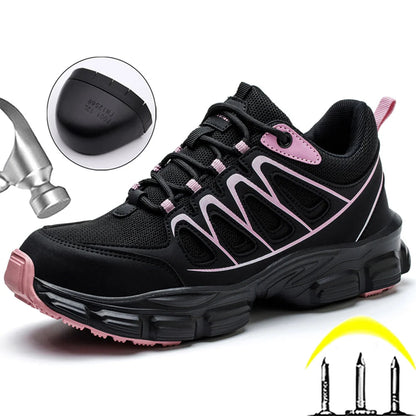 Chaussures de travail femme à lacets, tailles 35 à 43