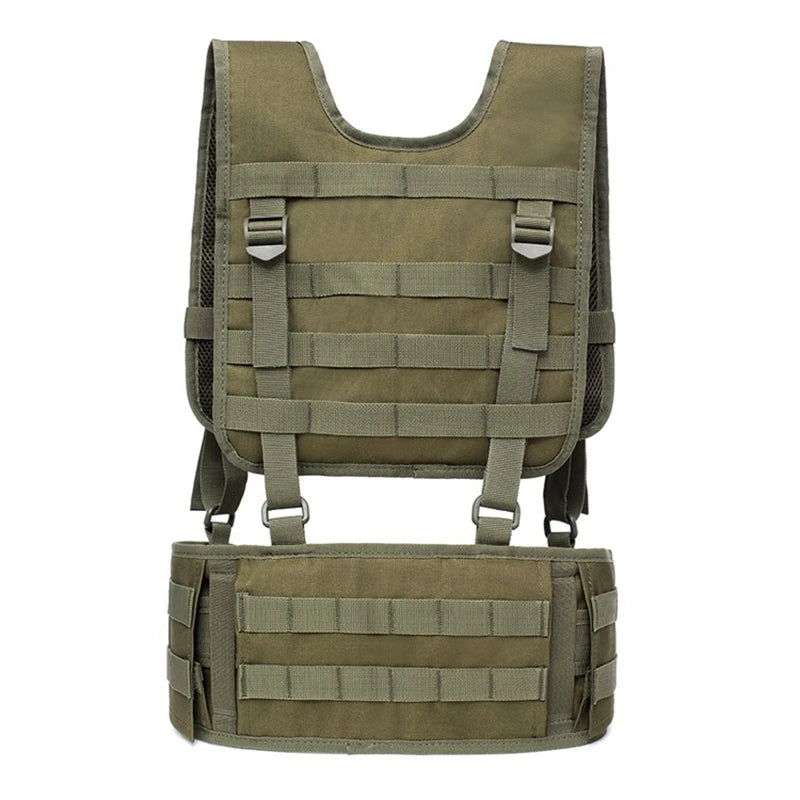 Harnais Tactique MOLLE avec Ceinture Détachable – Harnais de Combat Airsoft, Équipement Militaire, Entraînement et Chasse Outdoor BLACKBEARD OUTDOOR INDUSTRIES