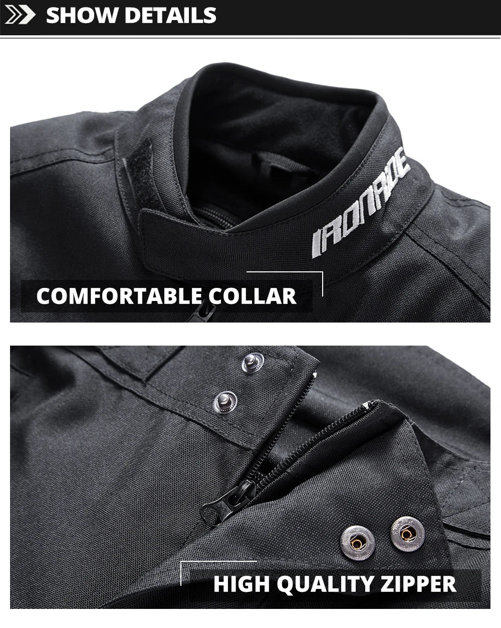 Motorcycle Jacket Waterproof Motorcross Jacket Pants Moto Jacket Windproof Riding Motorbike Clothes With Protective Gear M-3XL BLACKBEARD OUTDOOR INDUSTRIES