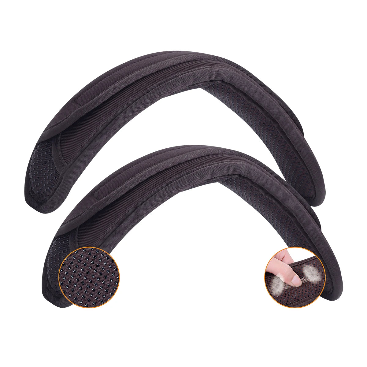 Lot de 2 Coussinets d'Épaule Universels Antidérapants – Épaulières Épaisses pour Sac à Dos, Sacs à Bandoulière, Sangles de Guitare, Sacs Ordinateur, etc. - BLACKBEARD OUTDOOR INDUSTRIES