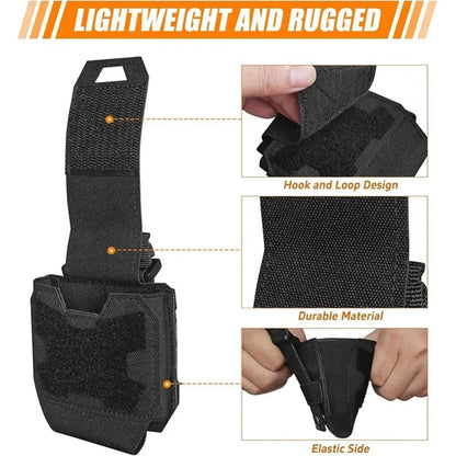 Holder Tactique pour Menottes - Poche MOLLE Universelle pour Menottes Standard avec Système de Libération Rapide BLACKBEARD OUTDOOR INDUSTRIES