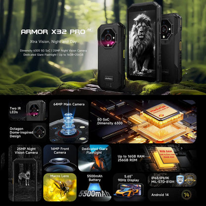 Smartphone Incassable Vision Nocturne 5G Armor X32 Pro