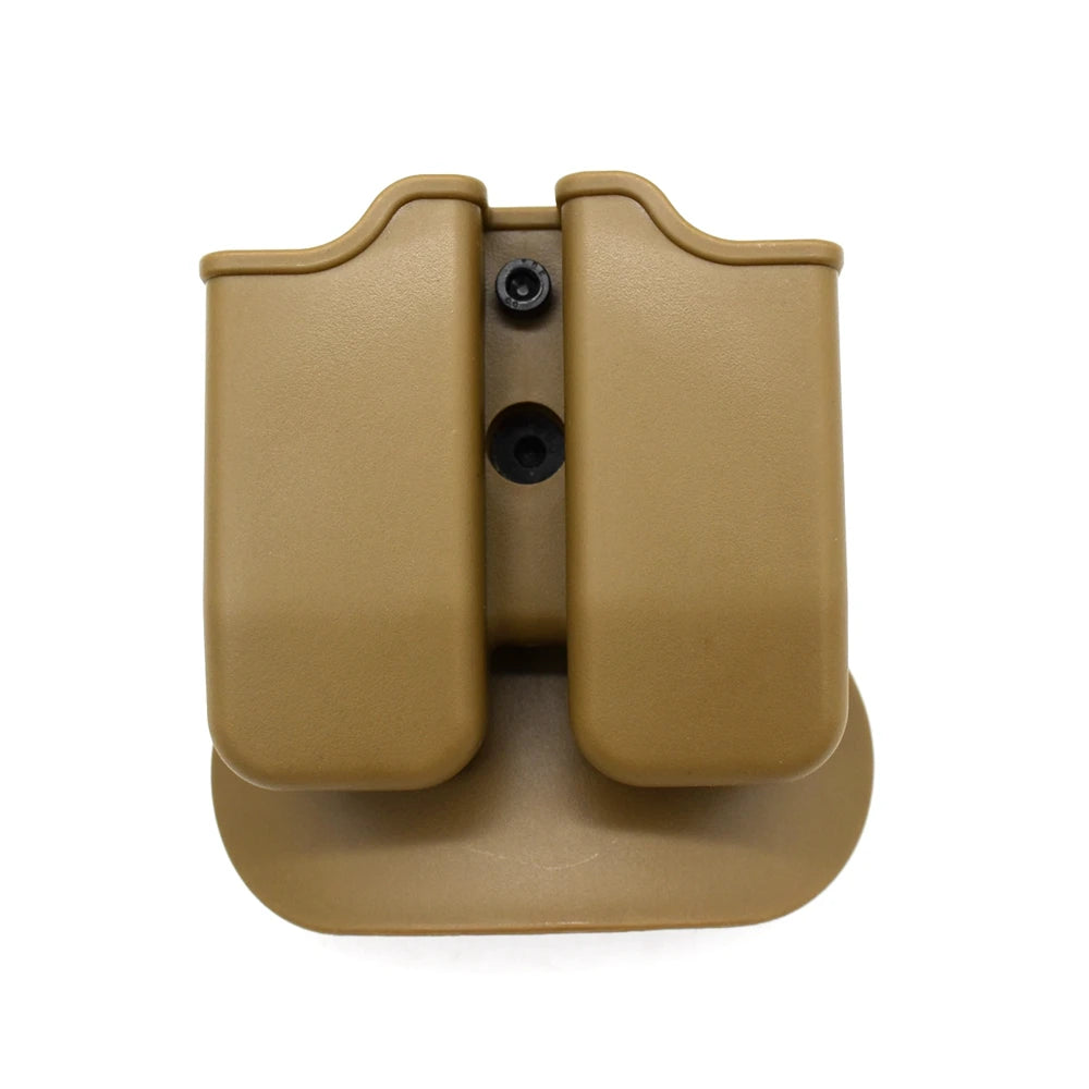 Holster Ceinture IMI Glock 17/19 Gen 1-4 + Porte-Chargeur Double 9mm – Polymère Léger, Droitier | Noir, Tan, Vert - BLACKBEARD OUTDOOR INDUSTRIES