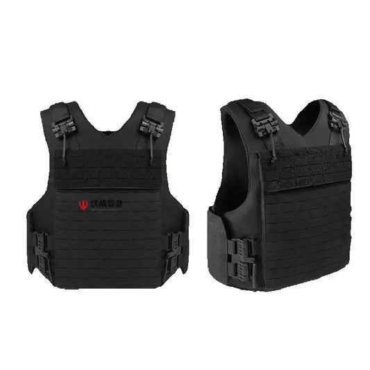 Gilet Tactique Noir à Libération Rapide MOLLE Lasercut – Gilet de Protection Anti-Coupure, pour Entraînement et Missions BLACKBEARD OUTDOOR INDUSTRIES