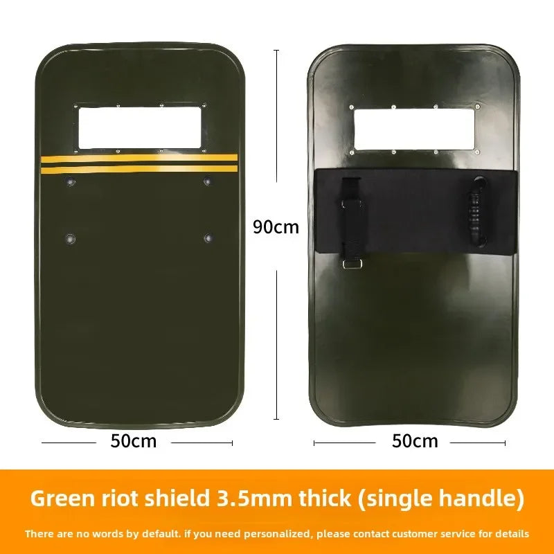 Bouclier Anti-Émeute Transparent PC — Rond / Carré | Usage Police & Sécurité - BLACKBEARD OUTDOOR INDUSTRIES