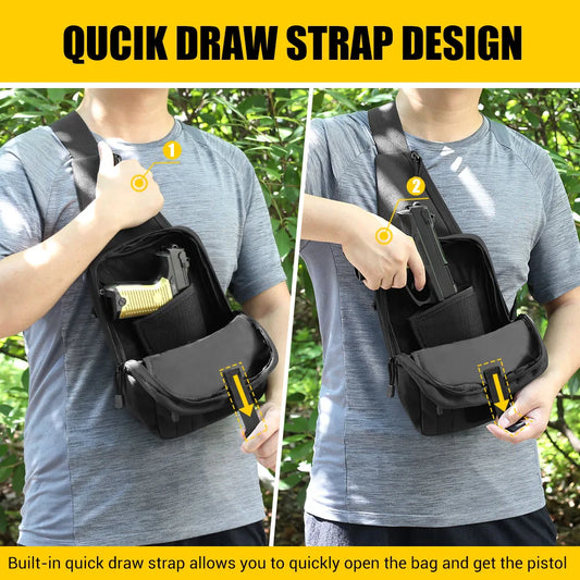 Sacoche holster pour arme de poing et accessoires