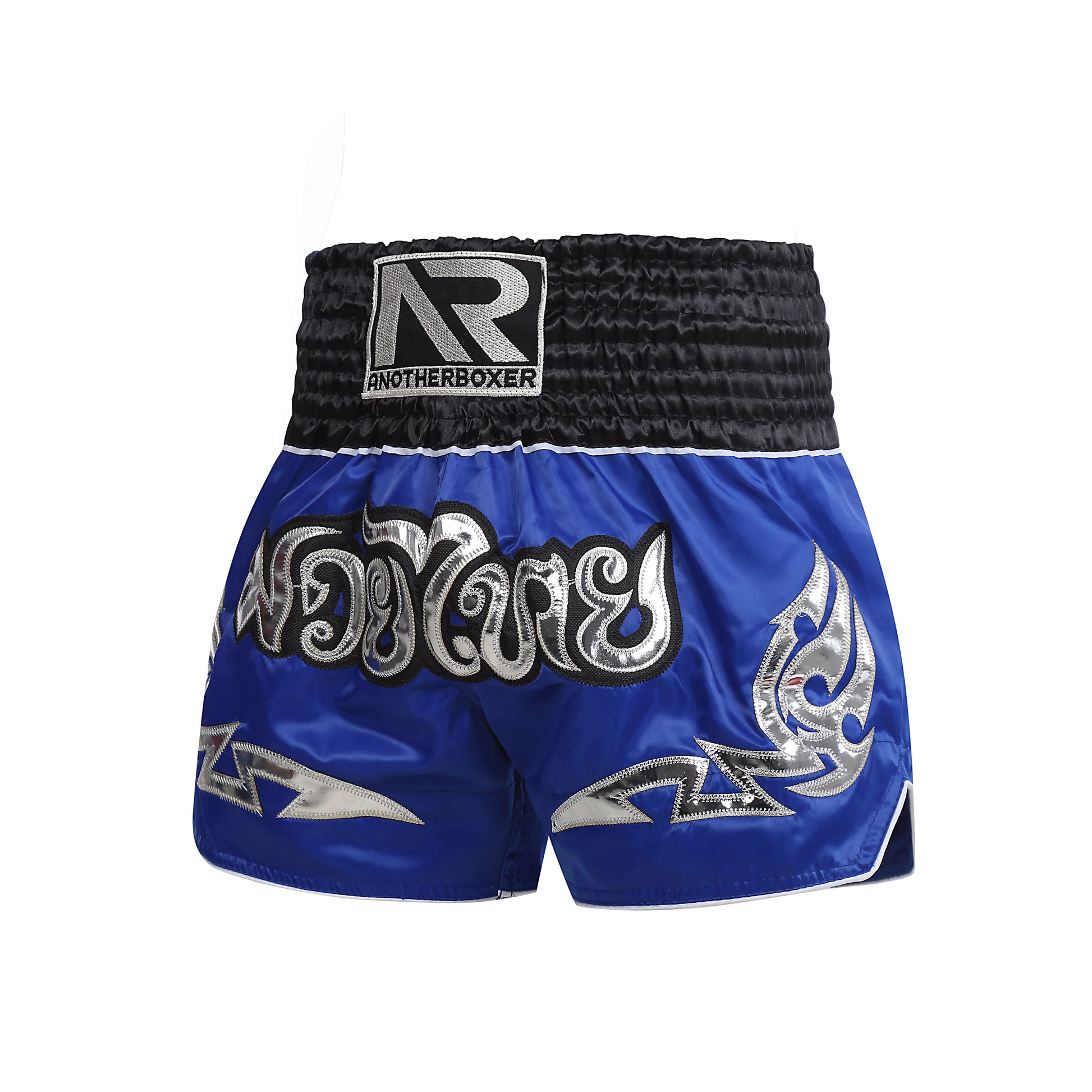 Short Muay Thai Brodé – MMA Kickboxing – Satin Polyester – Homme Femme Enfant - BLACKBEARD OUTDOOR INDUSTRIES