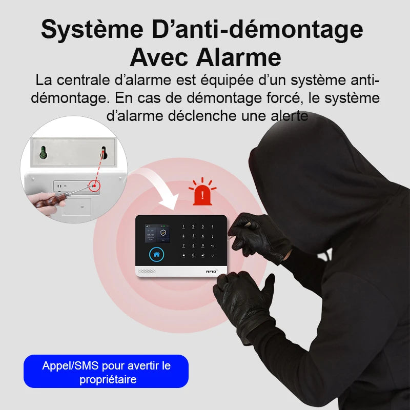 Kit Alarme Connectée WiFi 4G PGST — Détecteur Mouvement, Capteur Porte, Application Tuya - BLACKBEARD OUTDOOR INDUSTRIES