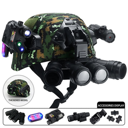 Kit Casque Tactique Enfant Airsoft – Vision Nocturne, Lampe & Visée Laser Multifontions - BLACKBEARD OUTDOOR INDUSTRIES