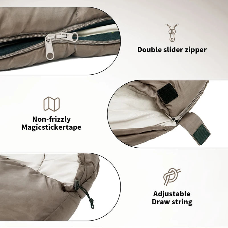 Sac de couchage sarcophage MJ300 et MJ600 – Camping et bivouac
