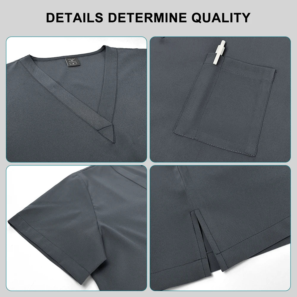 Ensemble Scrubs Infirmier Unisexe — Haut & Pantalon Jogger Médical - BLACKBEARD OUTDOOR INDUSTRIES