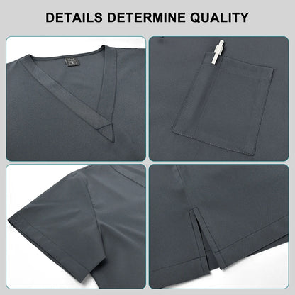 Ensemble Scrubs Infirmier Unisexe — Haut & Pantalon Jogger Médical - BLACKBEARD OUTDOOR INDUSTRIES