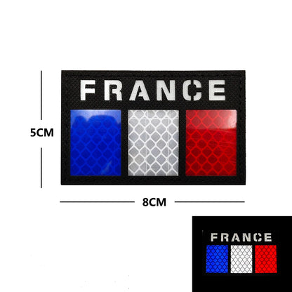 Patch Tactique France GIGN Infrared – Brodé avec Drapeau et Effet Réfléchissant IR - BLACKBEARD OUTDOOR INDUSTRIES