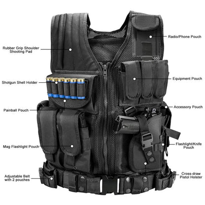 Gilet tactique sécurité professionnel MOLLE intervention - BLACKBEARD OUTDOOR INDUSTRIES