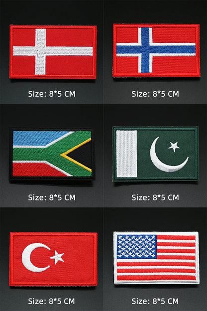 Patches Drapeaux Brodés Tactiques – international - BLACKBEARD OUTDOOR INDUSTRIES