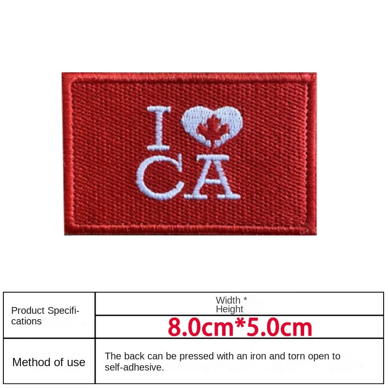 Patch Drapeau Canada – Brodé avec Velcro ou à Coudre - BLACKBEARD OUTDOOR INDUSTRIES