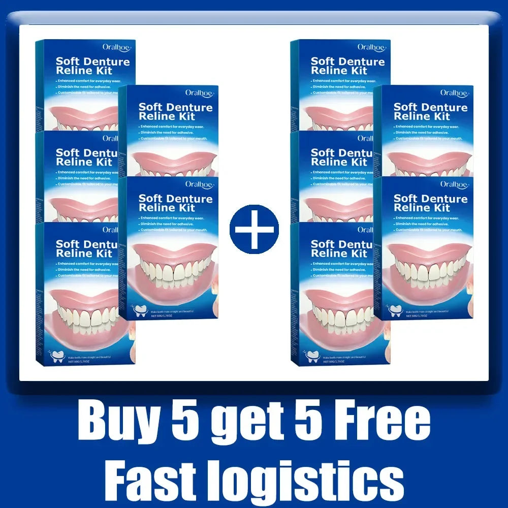 Kit de Silicone pour Dentiers – Kit Complet pour Dents Supérieures et Inférieures, Facile à Utiliser, Soins Dentaires BLACKBEARD OUTDOOR INDUSTRIES