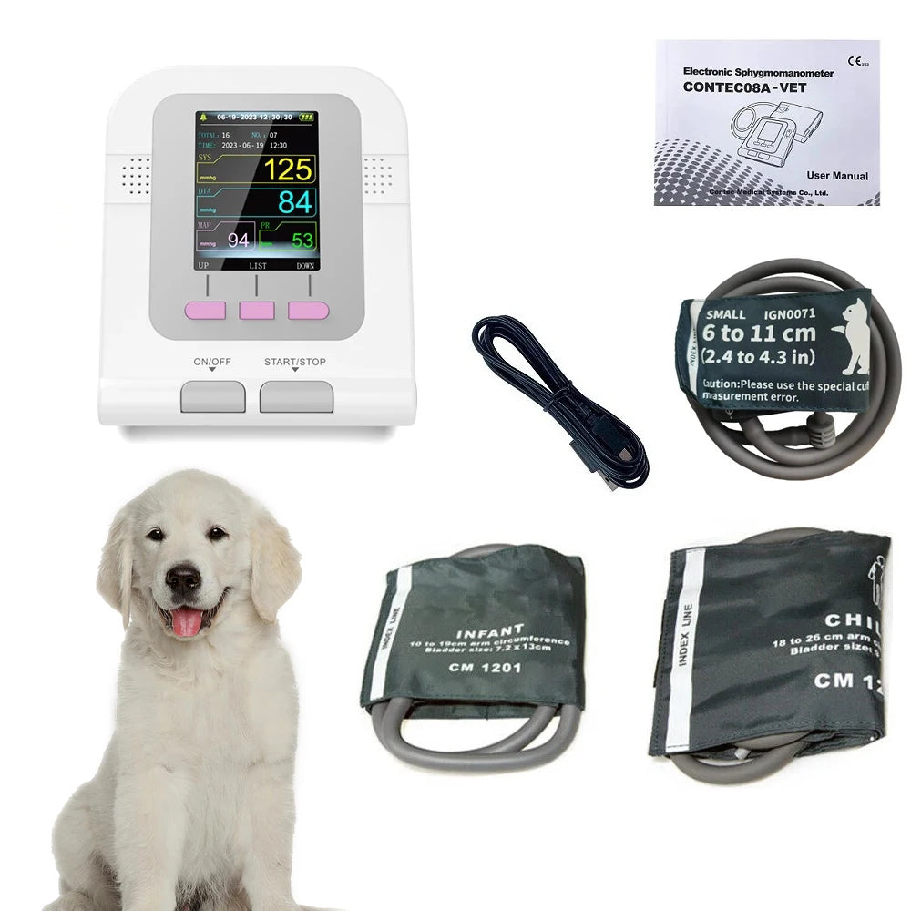 CONTEC08A Moniteur de Tension Artérielle Électronique pour Animaux (Vétérinaire) Ma boutique