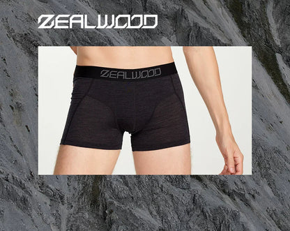 Boxers en Laine Merino et Tencel ZEALWOOD pour Hommes - Sous-vêtements Respirants et Antibactériens, Séchage Rapide, Confort Ultime BLACKBEARD OUTDOOR INDUSTRIES