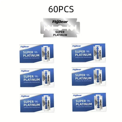 Outil professionnel de barbier – Lames de rasoir double tranchant classiques en acier inoxydable Ma boutique