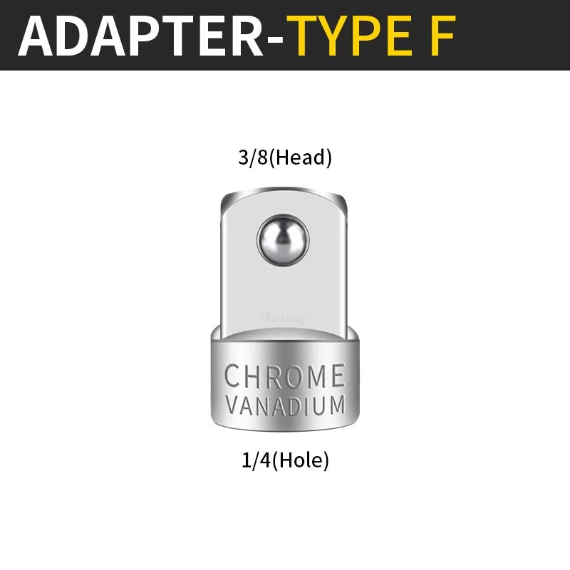 Onnfang Adaptateur Douille Cliquet – 1/2", 3/8", 1/4" CR-V Chrome Vanadium – Outils de Réparation Auto, Vélo, Maison, Garage - BLACKBEARD OUTDOOR INDUSTRIES