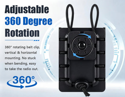Holster Tactique MOLLE Universel 360° – Porte-Radio Rapide Baofeng, Quansheng, Iradio