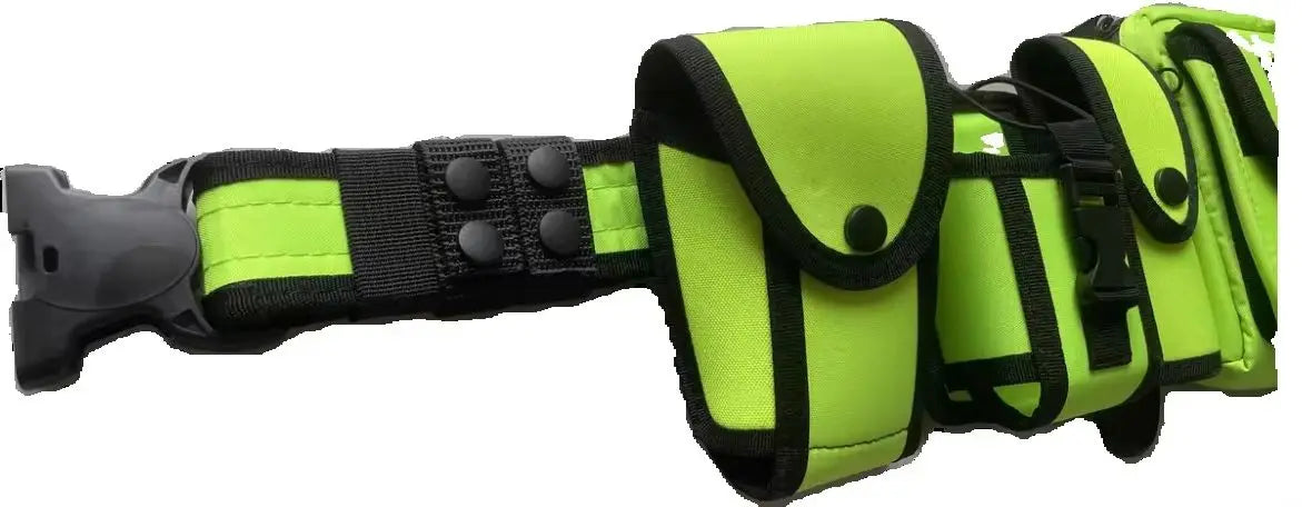 Ceinturon tactique fluo avec sacoche multifonction