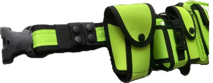 Ceinturon tactique fluo avec sacoche multifonction