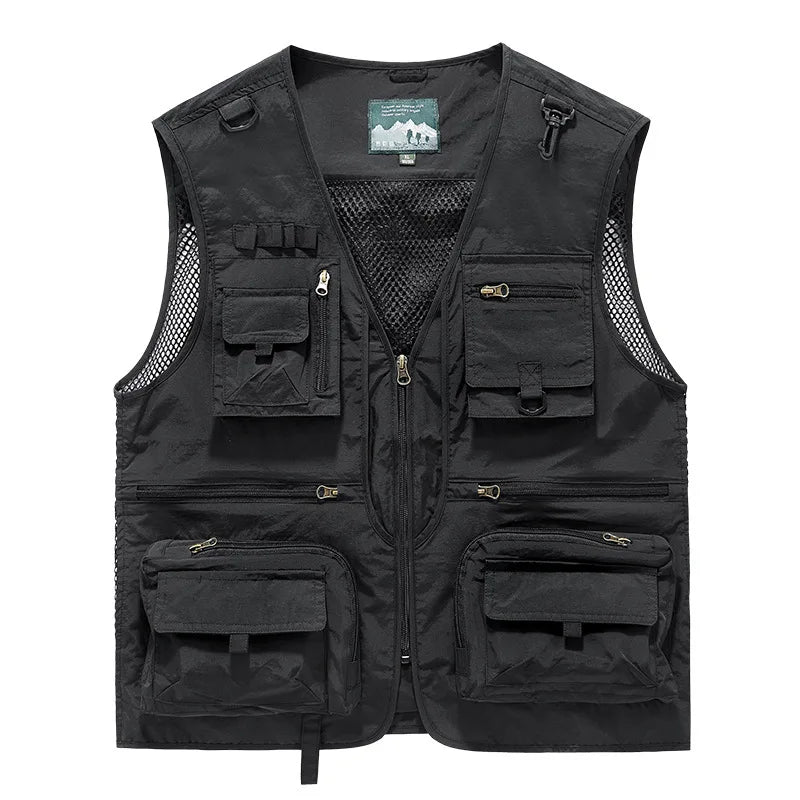 Gilet Multi-Poches Homme Respirant — Pêche, Outdoor & Casual | 7 Couleurs | EU L à 4XL - BLACKBEARD OUTDOOR INDUSTRIES