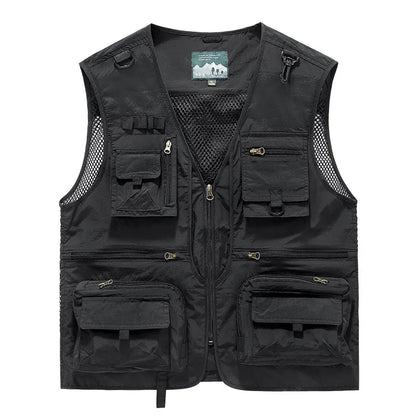 Gilet Multi-Poches Homme Respirant — Pêche, Outdoor & Casual | 7 Couleurs | EU L à 4XL - BLACKBEARD OUTDOOR INDUSTRIES