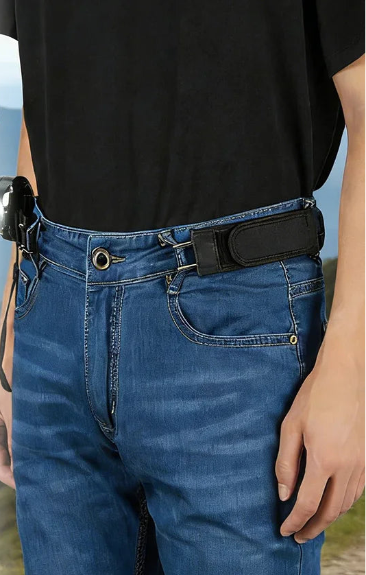 Ceinture Élastique Sans Boucle Crochet Métal – Invisible, Unisexe, Lot de 1 à 4