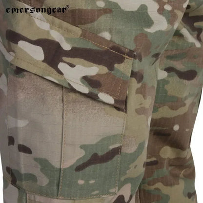 Tenue Tactique Militaire Enfant – Chemise + Pantalon Camouflage MC – Genouillères Amovibles – 6 à 14 Ans