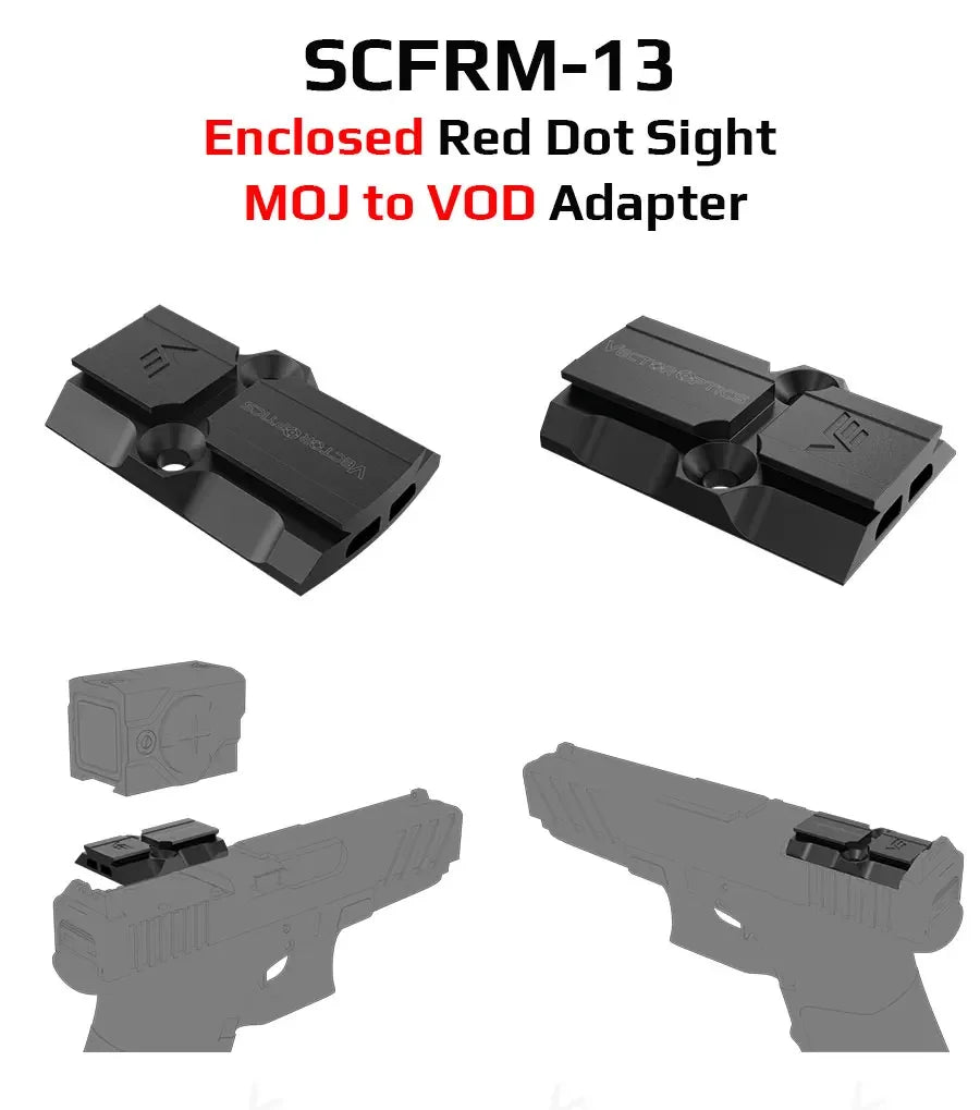 Adaptateur Universel pour Viseur Red Dot Airsoft M2/M4 – Montage sur Pistolet pour Accessoires Tactiques et de Chasse - BLACKBEARD OUTDOOR INDUSTRIES