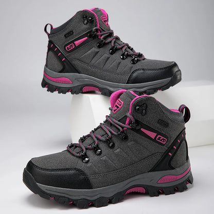 Chaussures Trekking Randonnée Femme Montantes – Tige Tissu Stretch, Semelle Caoutchouc, Doublure Mesh | Printemps Automne | 35 à 42 | 3 Coloris - BLACKBEARD OUTDOOR INDUSTRIES