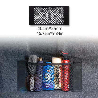 Filet de Rangement Universel Double Maille pour Coffre de Voiture – Anti-Glisse, Fixation Extincteur, Organisation Multi-Usage - BLACKBEARD OUTDOOR INDUSTRIES