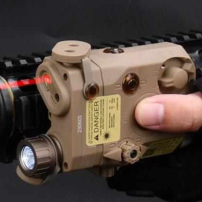 WADSN PEQ-15 UHP – Boîtier Laser IR / Rouge / Vert + LED 180 lm, Rail Picatinny 20mm, Airsoft & Chasse