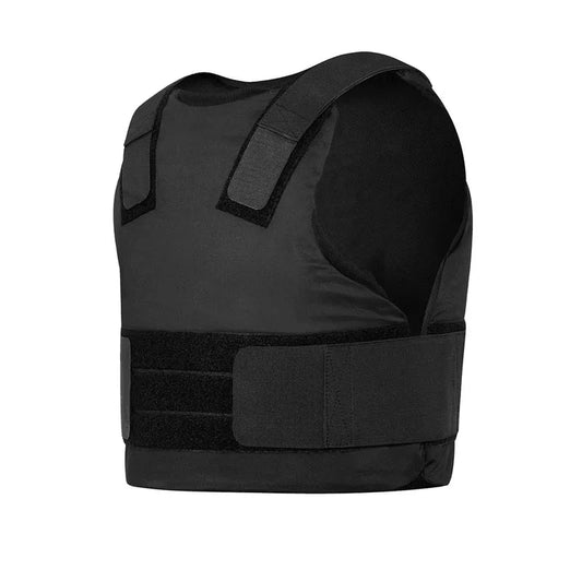 Gilet Pare-Balles Dissimulable NIJ IIIA Certifie – Matiere Balistique UHMWPE, Nylon 900D, Epaules et Taille Ajustables pour Agents de Securite et Protection Rapprochee (L a XXL, Noir)