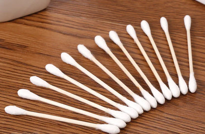 Coton-Tiges Double Têtes – Bâtonnets en Bois avec Embouts en Coton Pur – Nettoyage Nez, Oreilles & Soins Beauté - BLACKBEARD OUTDOOR INDUSTRIES