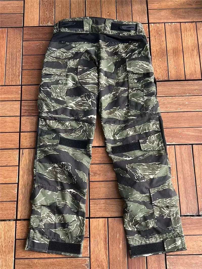 Ensemble Tactique Tom Jungle Tiger GEN3 - Vêtements de Combat Outdoor Résistants aux Déchirures, Pantalons G3 + Veste GEN3, Durable et Confortable BLACKBEARD OUTDOOR INDUSTRIES