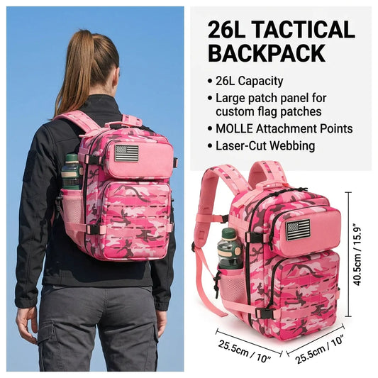 Sac à dos tactique femme 26 L