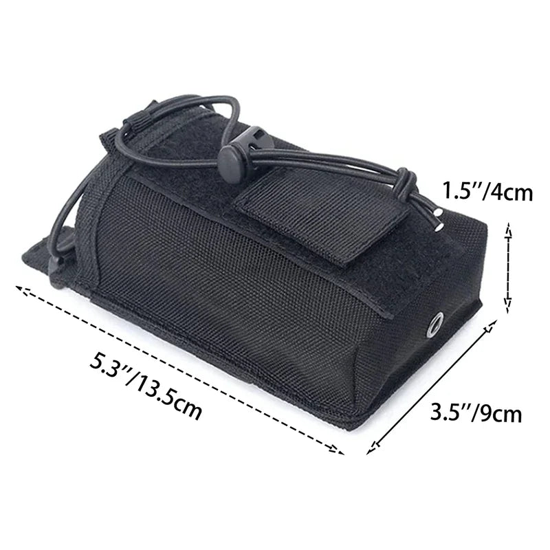 Pochette radio tactique MOLLE en nylon 1000D