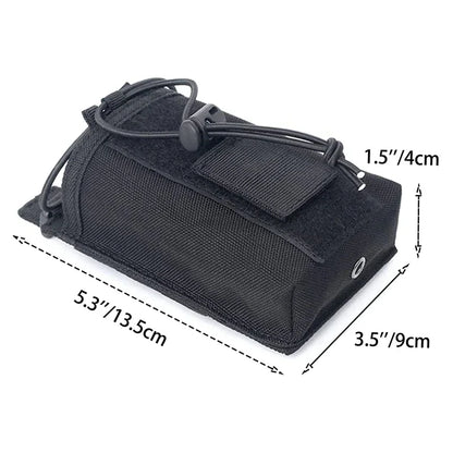 Pochette radio tactique MOLLE en nylon 1000D