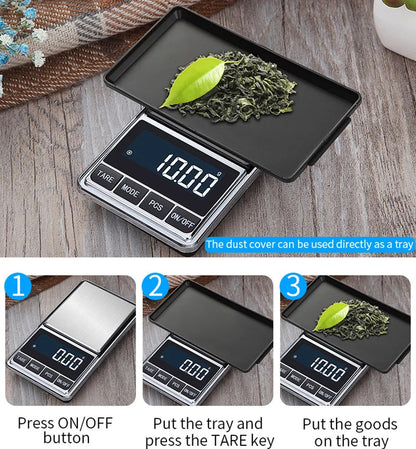 Mini Balance de Précision Numérique 0.01g - Balance Électronique de Poche pour Bijoux, Or, Cuisine & Usages Nomades Ma boutique