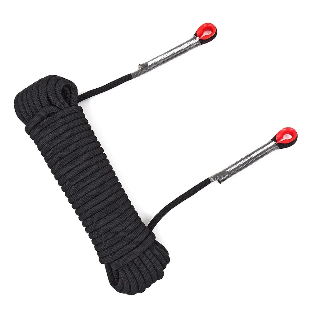 8mm Safety Life Rope Climbing Rope Static Rock Mountaineering Rope Outdoor Survival Fire Escape Car Rescue 10m 20m 30m 40m - BLACKBEARD OUTDOOR INDUSTRIES